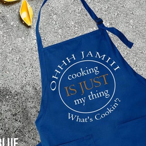 Personalized Apron: Custom Logo, Chef, BBQ, or Barista Apron with Pockets