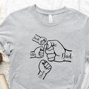 Custom Fist Bump Dad Shirt: Father&#39;s Day Matching Family Tee
