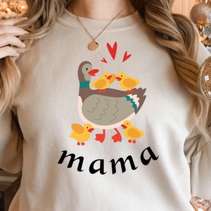 Duck Mama Sweatshirt: Mama and Babies Crewneck