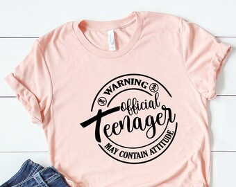 Warning Official Teenager Shirt: 13th Birthday Tee