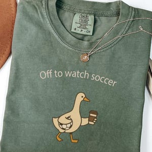 Funny Soccer Mom Goose Shirt, Comfort Colors Soccer Mama Tee