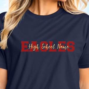 Custom Mascot T-Shirt: Personalized School Spirit Team Tee
