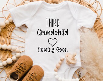 Third Grandchild Coming Soon Onesie® - Baby Announcement