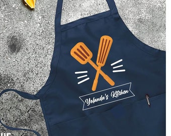 Personalized Kitchen Apron: Custom Chef Gift, Bakery Apron