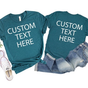 Teal shirts with writing best sale