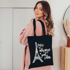 Paris Tote Bag: Eiffel Tower Travel Gift