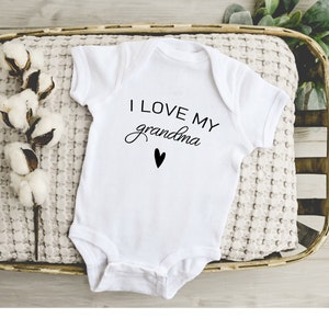 I Love My Grandma Onesie® - Gerber Brand Cotton Bodysuit