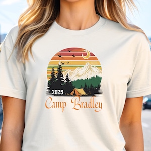 Camping Shirts, Custom Family Camp T-shirts, Adults Women Men Ladies Kids Baby, Tshirt, Matching Vacation Road Trip Lake Group Cousin Camp