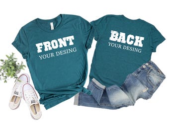 Comfort Colors Custom Front & Back Shirt, Personalized Tee