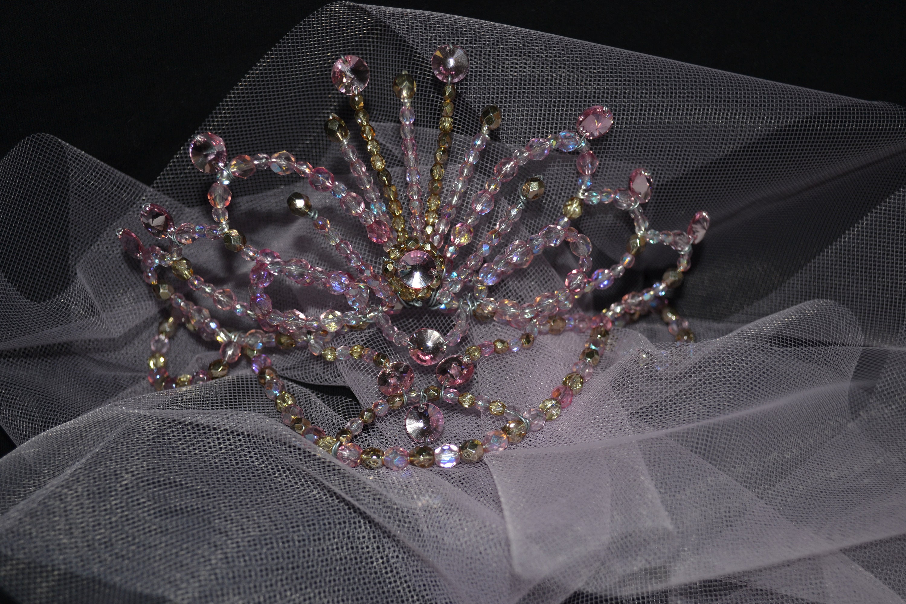 Falling Breadcrumbs Fairy Tiara, Ballet Tiara, Professional Tiara, Sleeping Beauty, Chaplet, Ballet Crown