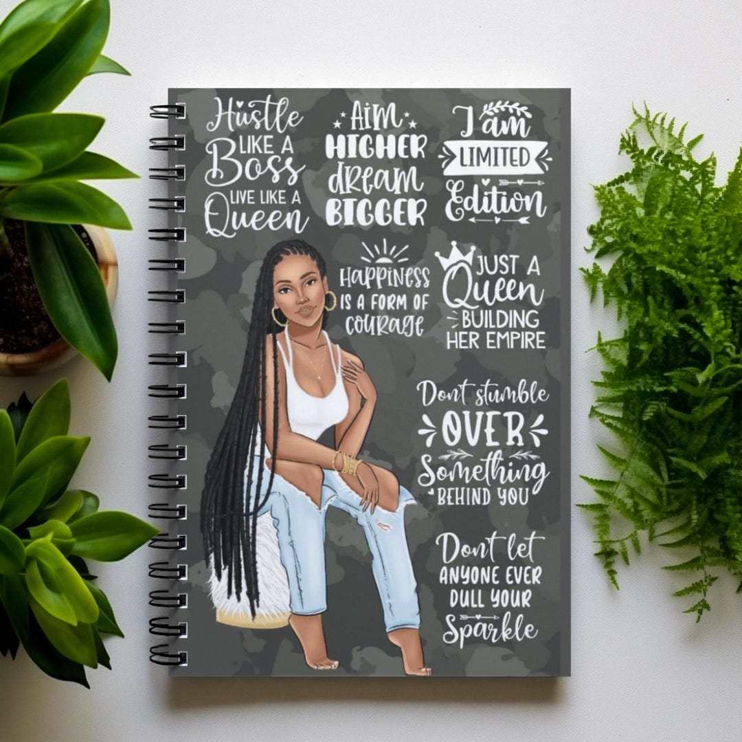Spiral Journal for Black Women, Gift for a Black Woman, Self-love Gifts ...