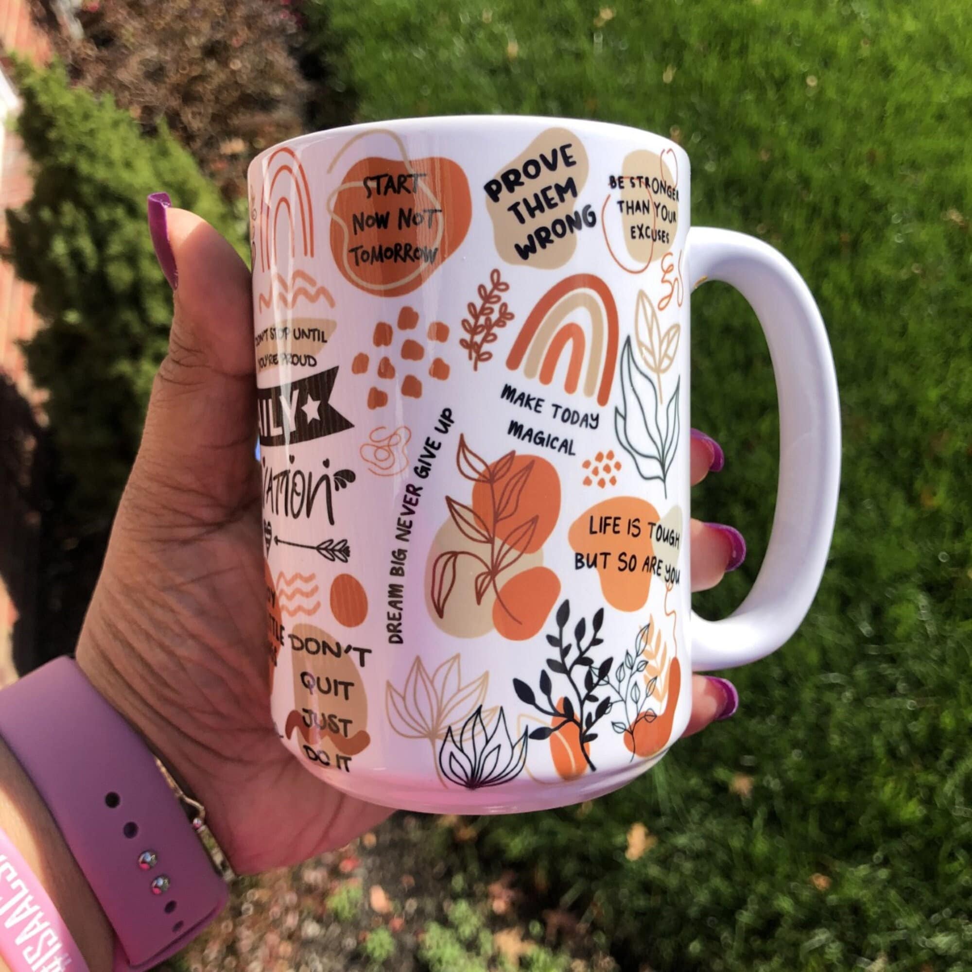 Kaffeetasse zur täglichen Motivation, Afroamerikanische Geschenke, Keramiktasse, Geburtstagsgeschenkideen, Geschenke für Sie, Kaffee und Tee, Muttertagsgeschenk