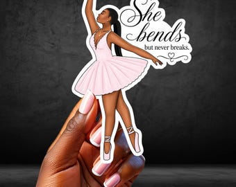 Motivational Sticker for Women, Die Cut Sticker, Gift for a Black Woman, Kindle Decal, Black Art, Planner Stickers, Sticker Sets, Washi Tape