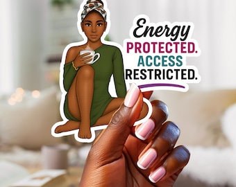 Motivational Sticker for Women, Die Cut Sticker, Gift for a Black Woman, Kindle Decal, Black Art, Planner Stickers, Sticker Sets, Washi Tape