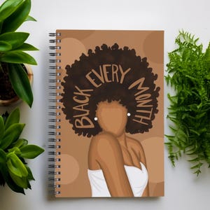 Black Woman Manifest Spiral Journal, Black Women Gifts, Small Business Owner Gifts for Her, Daily Affirmations, Journaling, Juneteenth Gift