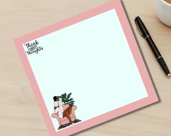 Post-It Notes for Readers, Gift for a Black Woman, Self-Love Gifts, Daily Self Care Affirmation, New Business Gift, Sticky Notes for Readers