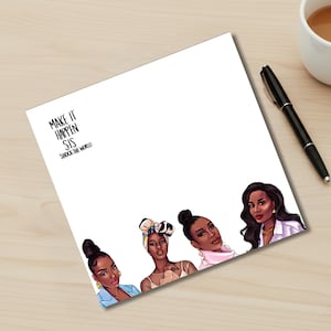 Post-It Notes for Readers, Black Women Gifts, Self-Love Gifts, Daily Self Care Affirmations, New Business Gift, Sticky Notes for Readers