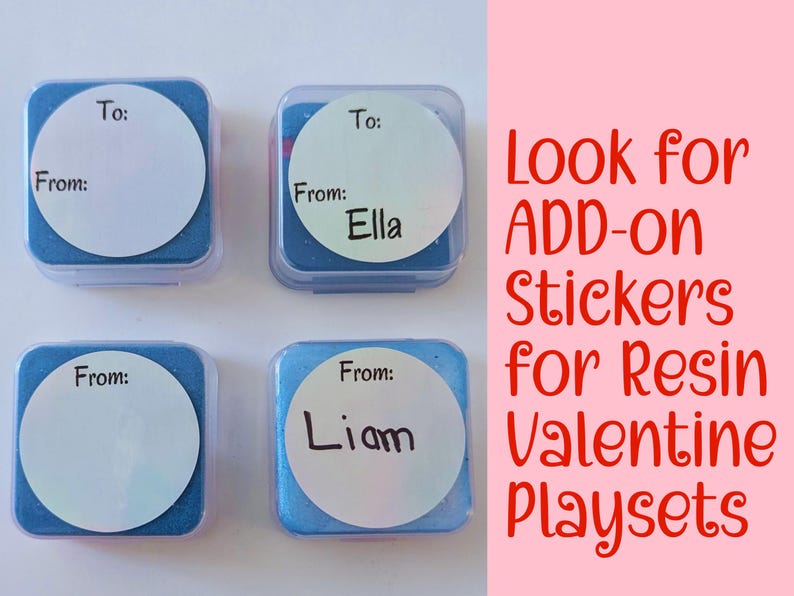 Resin Valentine Playsets, Resin Duck Valentines, class valentines, valentine party favor, classroom valentines, kids valentines, image 12
