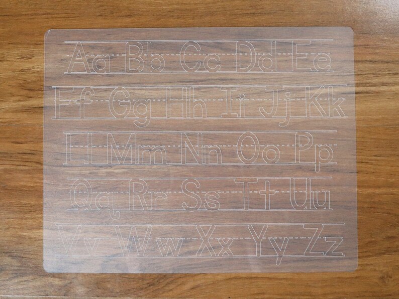 Dryerase Tracing Mats Tracing Mats Tracing Board Number Etsy