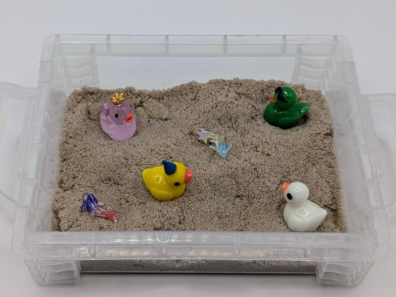 Duck Pond Sensory Garden, Sensory Bin Set, Mini Resin Worlds, Sensory ...