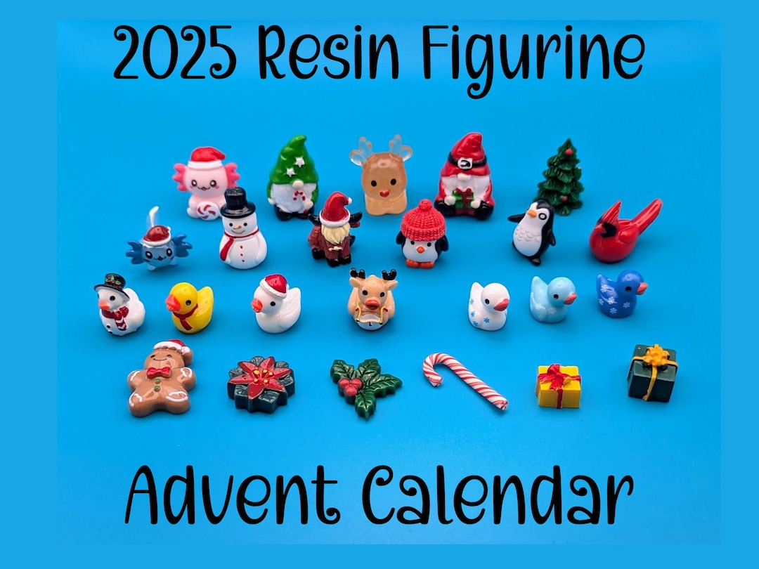 2025 Mini Resin Figurine Advent Calendar – 24 Days of Collectible ...