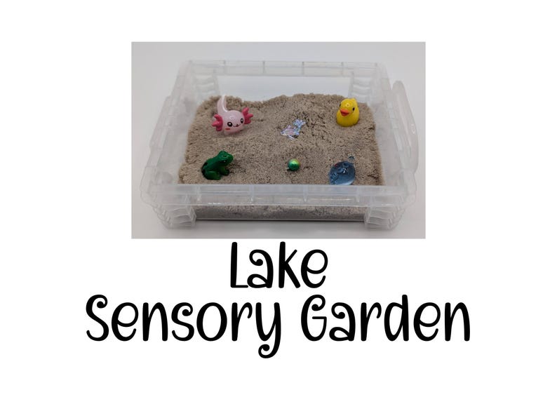 Lake Sensory Garden, Sensory Bin Set, Mini Resin Worlds, Sensory Play ...