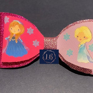 Frozen Elsa and Anna bow