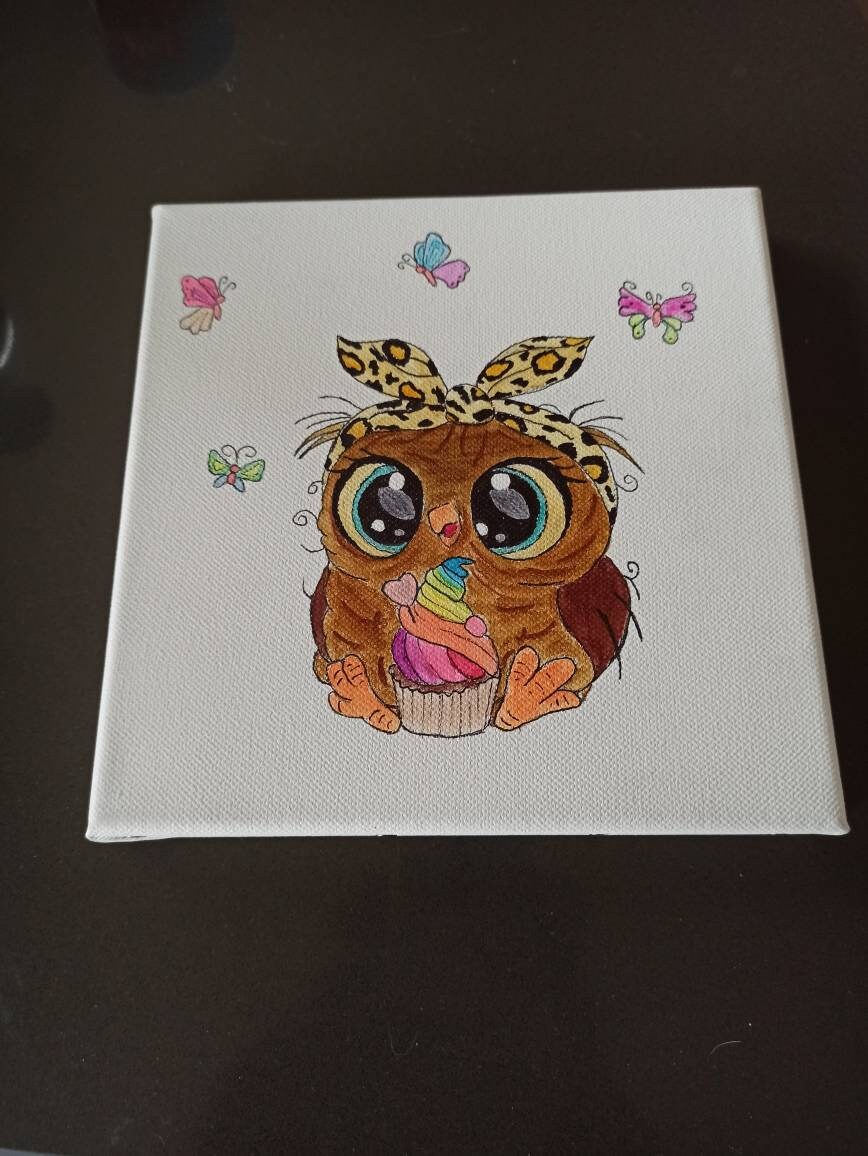 Toile Chouette Gourmande