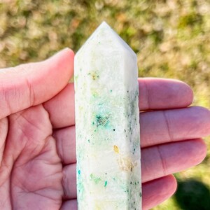 Chrysocolla in Quartz Tower, Phoenix Stone Tower