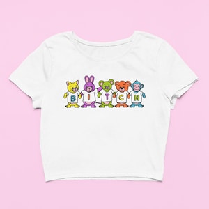 Bitch, Y2K Crop Top, Cute Crop Top, Funny Quote, Y2K Clothing, Trendy Meme Shirt, Sassy Shirt, Gen Z Crop Top, Cute Gift, Cute Top