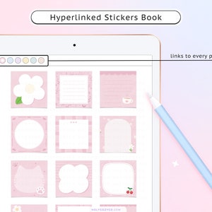Hyperlinked Stickers Book - links to every pages