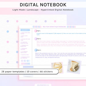 横長デジタルノートブック：12タブのハイパーリンク付きメモ作成（PDFダウンロード）