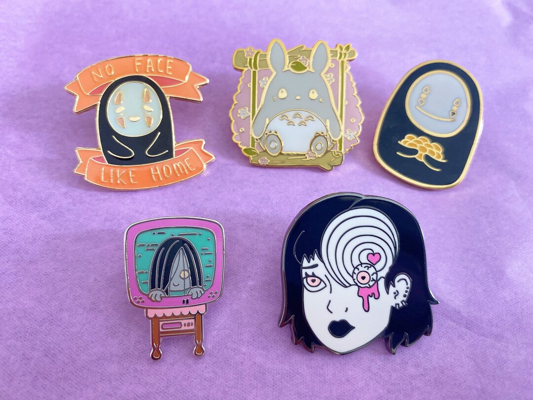 Cute and Creepy Anime Manga Pins - Etsy