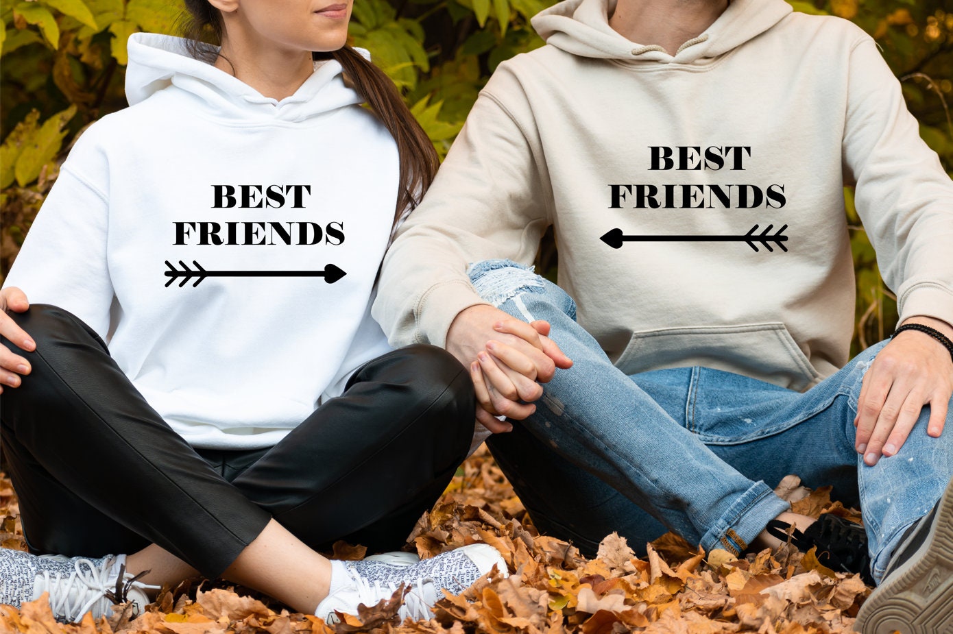 Matching Best Friends Hoodies Best Friend Hoodies Gift Set - Etsy Hong Kong