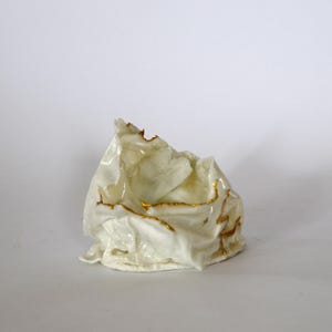 Kintsugi Porzellan Teelichte Halter, handgefertigtes Keramik Geschenk