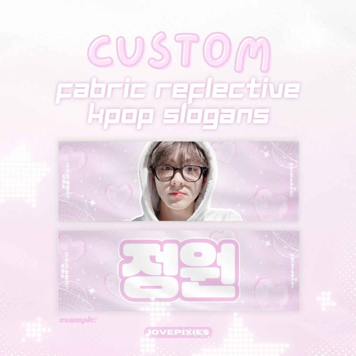 Custom Reflective Cheering Slogans for Kpop Concerts Etsy