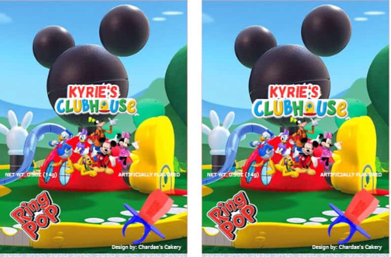 Digital Print Only Mickey Mouse Clubhouse Templates Etsy
