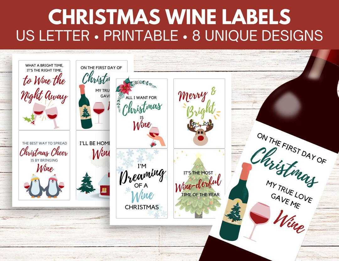Funny Christmas Printable Wine - Il 1080xN.4406543162 Hpcu 