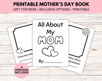 Mother's Day Book for Kids - Inclusive Card Options