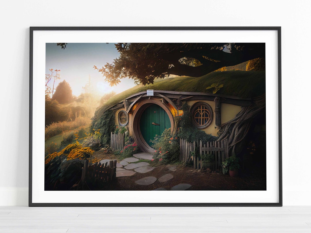 Bag End Inspired Posters, Original Wall Art Print, LOTR, Hobbits