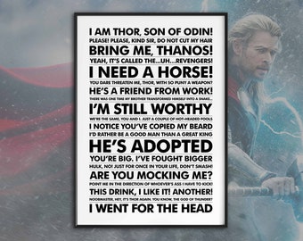 Thor Quotes - Etsy UK Thor Quotes - Etsy UK