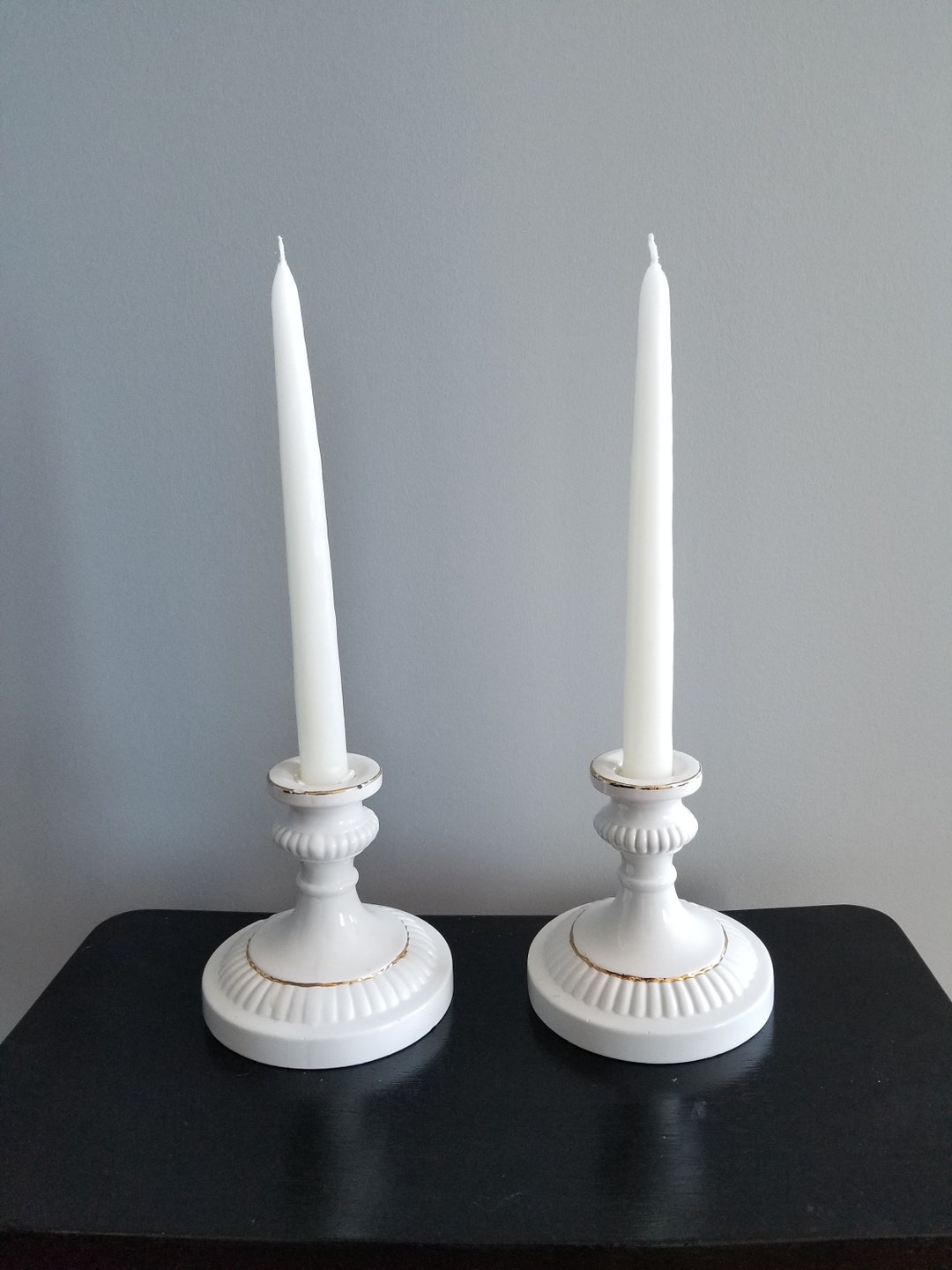 Vintage Ceramic Candle Holders Etsy