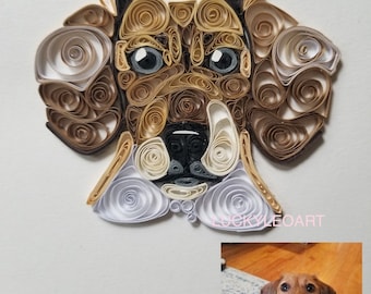 Custom Pet Portrait - Quilling