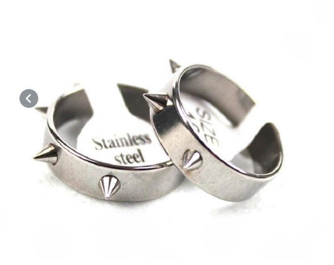 Stainless Steel Spike Ring