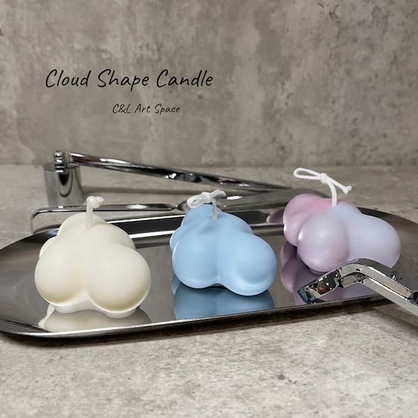 Cloud Candle |Shaped Candle |Home Decor |House Warming Gift |Soy Wax & Beeswax |Wedding Gift |Birthday Gift