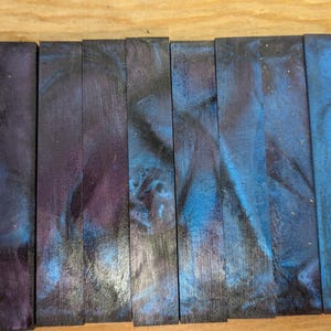 Pen Blanks two toned, Purple and blue with color shift