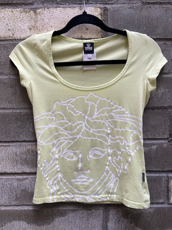 Versace Jeans Couture, VERSACE JEANS COUTURE Vintage 2000s Medusa Logo Shirt Size xs