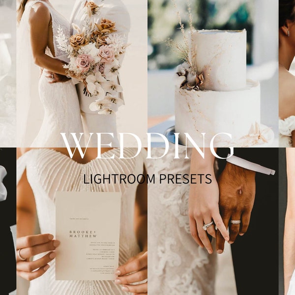 10 Wedding Lightroom Mobile Presets | Wedding Presets | Elegant Presets | Instagram Influencer Presets | Wedding Filter |  Creamy Presets