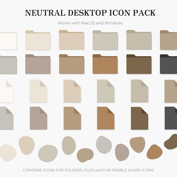 Desktop Folder Icons Etsy