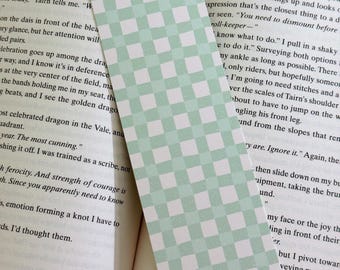 Cottagecore Gingham Bookmark